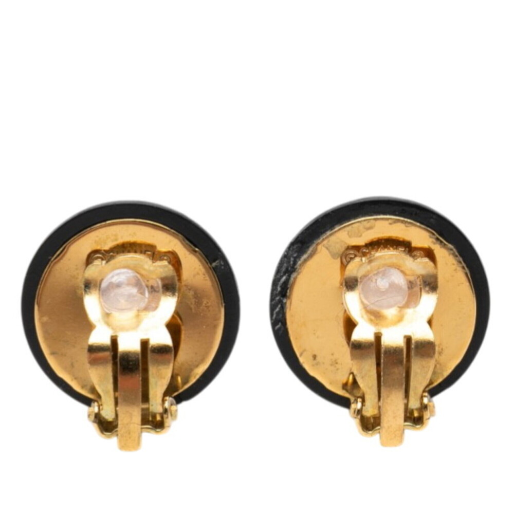 CHANEL Black Logo Earrings - Picture 2 of 3